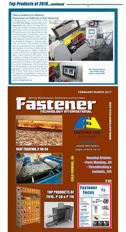 RP420-WF30 : TOP PRODUCT FASTENER TECHNOLOGY MAGAZINE